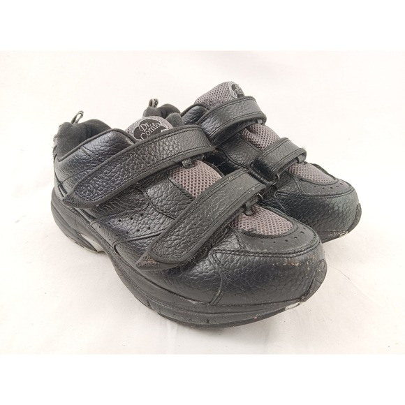 Dr Comfort Spirit Black Leather Hook and Loop Wide Orthopedic Shoes Women US 8W - Picture 2 of 11